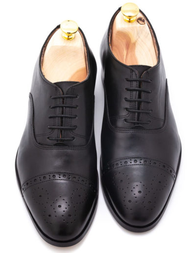 Pantofi business negri din piele | Anghel Constantin Tailoring